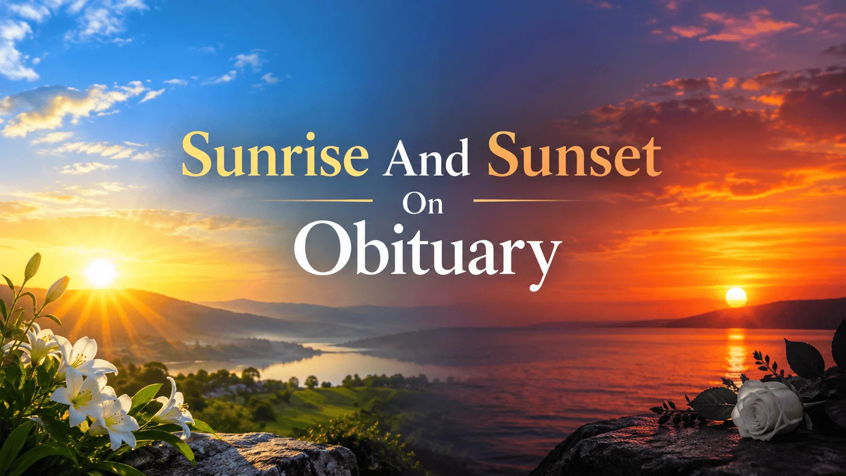 20 Other Terms For “Sunrise And Sunset in an Obituary”: Meaning, Synonyms